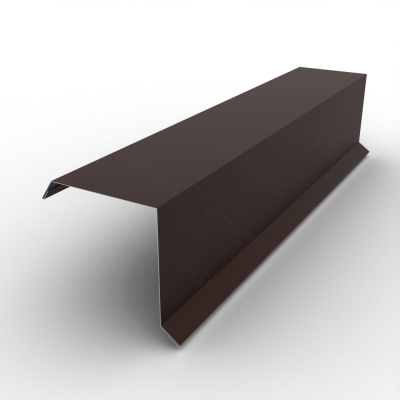 Планка торцевая 100х80 РЕ 0.45 RAL 8017 Шоколад
