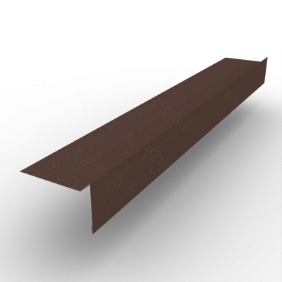 Планка ветровая для мягкой кровли 100х70 Drap TX 0.45 RAL 8017 Шоколад