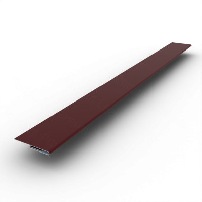 Планка финишная 25 PE 0,45 RAL 3005 Красное вино