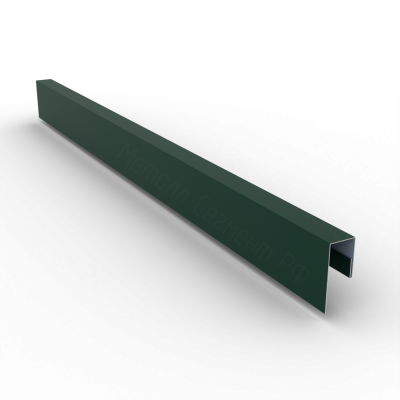 Планка П-образная 45х18х125 PE 0,45 RAL 6005 Зеленый мох