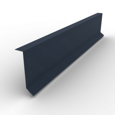 Планка примыкания в штробу 60х15 Drap TX 0.45 RAL 7024 Мокрый асфальт