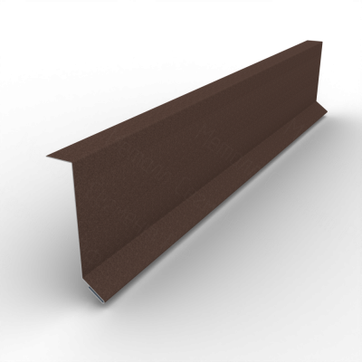 Планка примыкания в штробу 60х15 Drap TX 0.45 RAL 8017 Шоколад