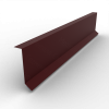 Планка примыкания в штробу 60х15 РЕ 0.45 RAL 3005 Красное вино