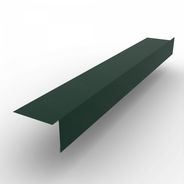 Планка ветровая для мягкой кровли 100х70 РЕ 0.45 RAL 6005 Зеленый мох