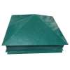 Колпак на столб  390х390 PE 0,45  RAL 6005 Зелёный мох
