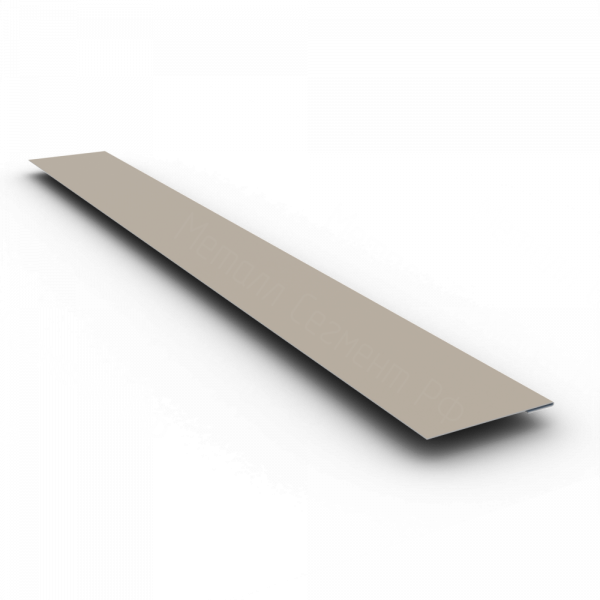 Планка завершающая простая 65 PE 0,45 RAL 1015 Светлая слоновая кость