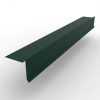 Планка ветровая с подгибом для мягкой кровли 100х90 РЕ 0.45 RAL 6005 Зеленый мох