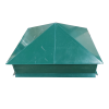 Колпак на столб  390х390 PE 0,45  RAL 6005 Зелёный мох