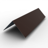 Планка конька 190х190 РЕ 0.45 RAL 8017 Шоколад