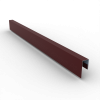 Планка П-образная 45х18х125 PE 0,45 RAL 3005 Красное вино