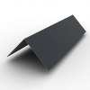 Планка конька 190х190 РЕ 0.45 RAL 7024 Мокрый асфальт
