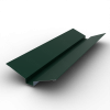 Планка ендовы верхняя 110х30х110 РЕ 0.45 RAL 6005	Зеленый мох