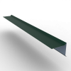Планка ветровая с подгибом для мягкой кровли 100х90 РЕ 0.45 RAL 6005 Зеленый мох