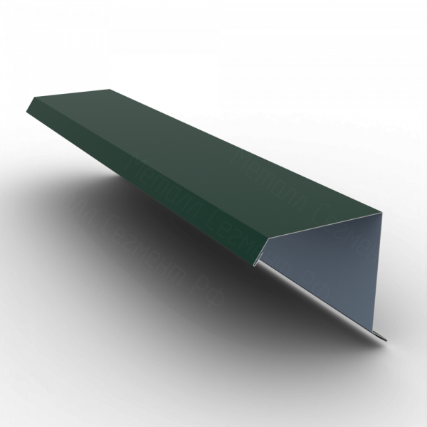Планка торцевая 100х80 РЕ 0.45 RAL 6005 Зеленый мох