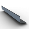 Планка примыкания 145х250 РЕ 0.45 RAL 7024 Мокрый асфальт