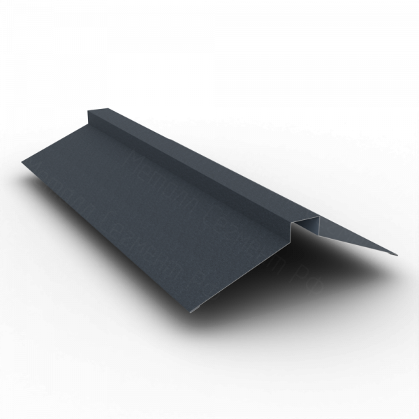 Планка конька плоского 175х50х175 Drap TX 0.45 RAL 7016 Антрацирово-серый