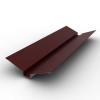Планка ендовы верхняя 110х30х110 РЕ 0.45 RAL 3005 Красное вино