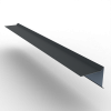 Планка ветровая с подгибом для мягкой кровли 100х90 РЕ 0.45 RAL 7016 Антрацирово-серый